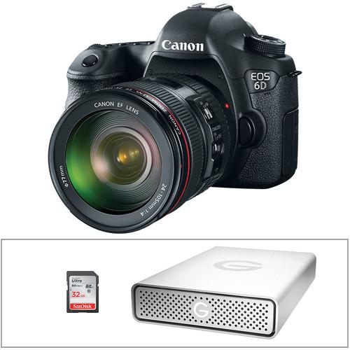 Canon  EOS 6D DSLR Camera Body with Storage Kit, Canon, EOS, 6D, DSLR, Camera, Body, with, Storage, Kit, Video