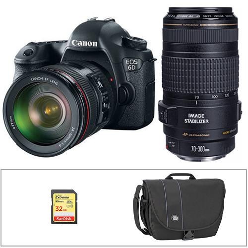 Canon  EOS 6D DSLR Camera Body with Storage Kit, Canon, EOS, 6D, DSLR, Camera, Body, with, Storage, Kit, Video