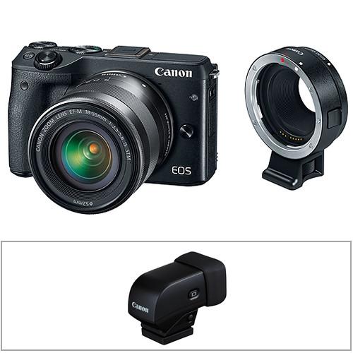 Canon EOS M3 Mirrorless Digital Camera Body Deluxe Kit, Canon, EOS, M3, Mirrorless, Digital, Camera, Body, Deluxe, Kit,