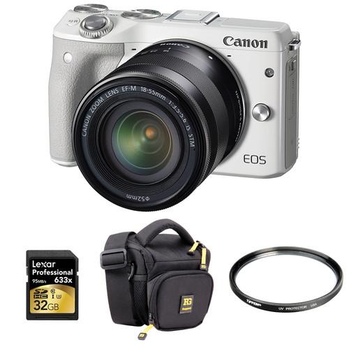 Canon EOS M3 Mirrorless Digital Camera with 18-55mm Lens and