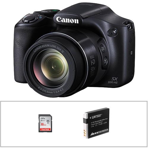 Canon PowerShot SX530 HS Digital Camera with Accessories Kit