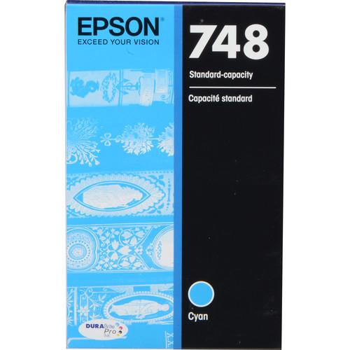 Epson 748 Standard-Capacity Cyan Ink Cartridge T748220, Epson, 748, Standard-Capacity, Cyan, Ink, Cartridge, T748220,