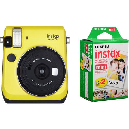 Fujifilm instax mini 70 Instant Film Camera Kit with 20 Sheets, Fujifilm, instax, mini, 70, Instant, Film, Camera, Kit, with, 20, Sheets