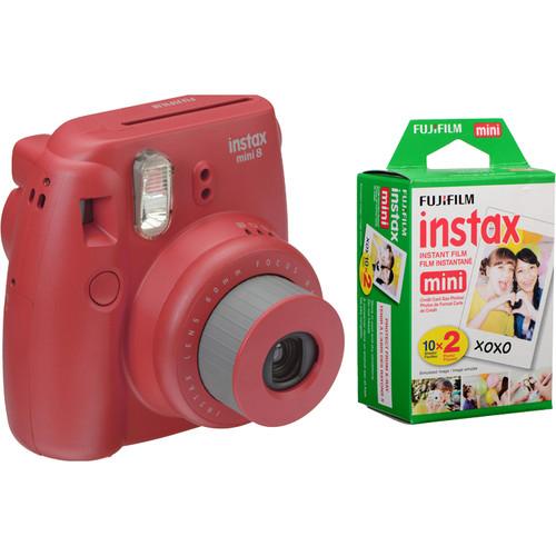 Fujifilm instax mini 8 Instant Film Camera with Twin Pack of