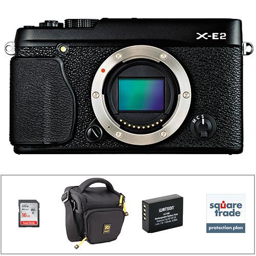 Fujifilm X-E2 Mirrorless Digital Camera Body Basic Kit (Black), Fujifilm, X-E2, Mirrorless, Digital, Camera, Body, Basic, Kit, Black,