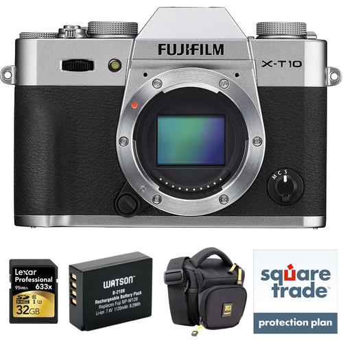 Fujifilm X-T10 Mirrorless Digital Camera Body Deluxe Kit