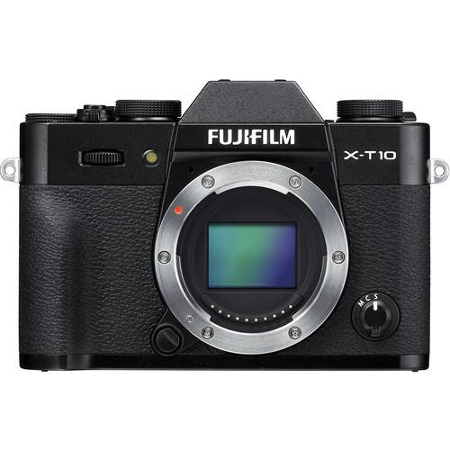 Fujifilm X-T10 Mirrorless Digital Camera Body Deluxe Kit (Black), Fujifilm, X-T10, Mirrorless, Digital, Camera, Body, Deluxe, Kit, Black,