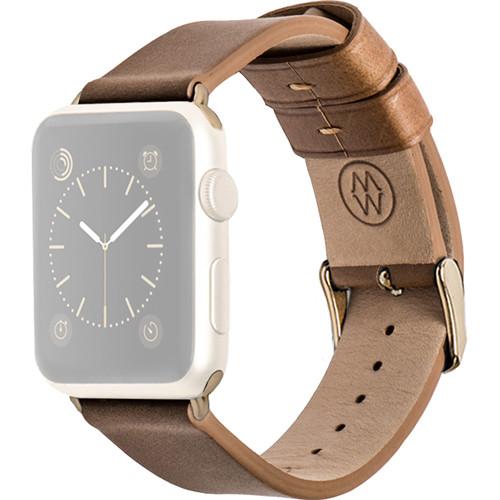 MONOWEAR Beige Leather Band for 42mm Apple Watch MWLTBE22MTYG