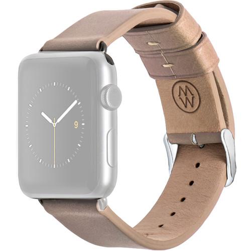 MONOWEAR Beige Leather Band for 42mm Apple Watch MWLTBE22MTYG, MONOWEAR, Beige, Leather, Band, 42mm, Apple, Watch, MWLTBE22MTYG