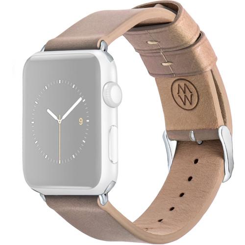 MONOWEAR Beige Leather Band for 42mm Apple Watch MWLTBE22MTYG