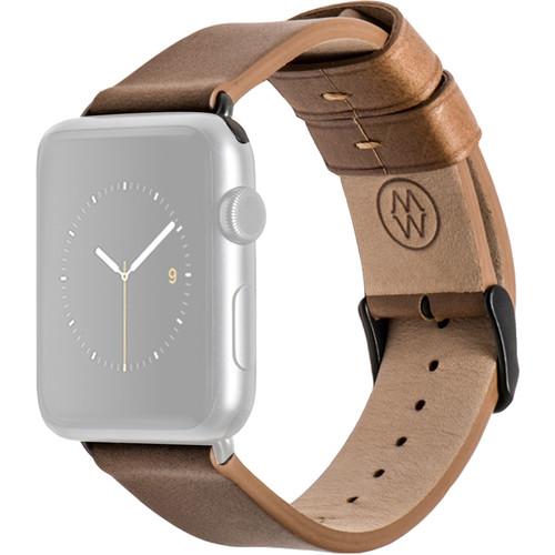 MONOWEAR Black Leather Band for 38mm Apple Watch MWLTBK20MTDG, MONOWEAR, Black, Leather, Band, 38mm, Apple, Watch, MWLTBK20MTDG