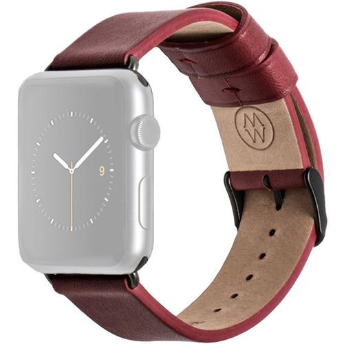 MONOWEAR Red Leather Band for 42mm Apple Watch MWLTRD22MTDG, MONOWEAR, Red, Leather, Band, 42mm, Apple, Watch, MWLTRD22MTDG,