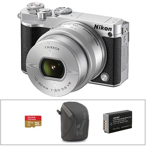 Nikon 1 J5 Mirrorless Digital Camera with 10-100mm Lens and