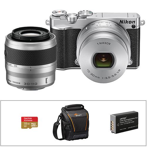 Nikon 1 J5 Mirrorless Digital Camera with 10-100mm Lens and