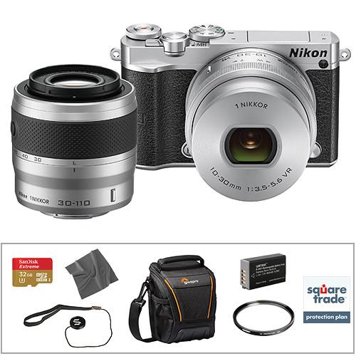 Nikon 1 J5 Mirrorless Digital Camera with 10-30mm and 30-110mm