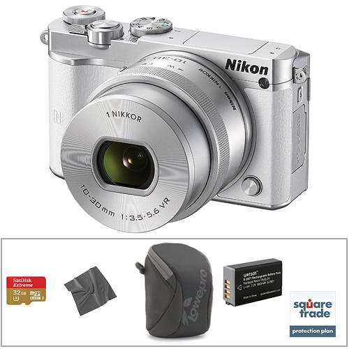 Nikon 1 J5 Mirrorless Digital Camera with 10-30mm Lens and