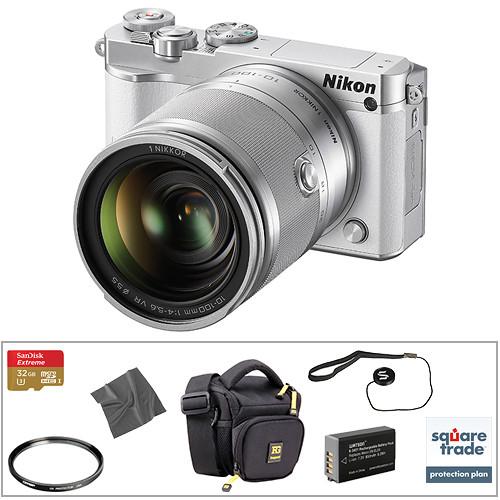 Nikon 1 J5 Mirrorless Digital Camera with 10-30mm Lens Deluxe