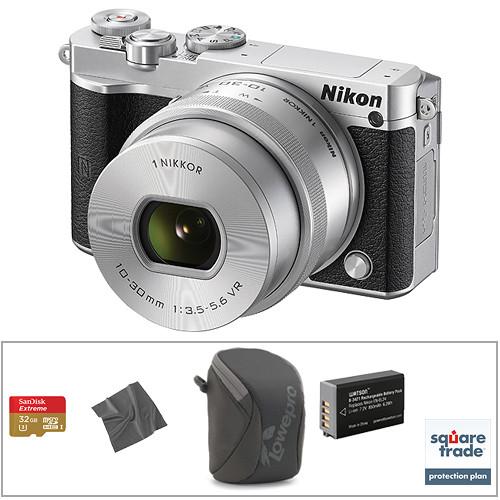 Nikon 1 J5 Mirrorless Digital Camera with 10-30mm Lens Deluxe