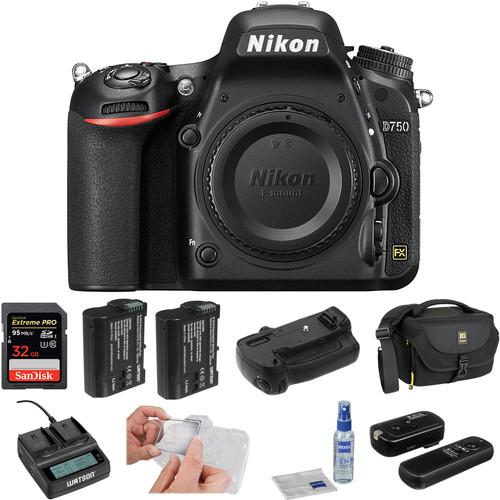 Nikon  D750 DSLR Camera Body Deluxe Kit, Nikon, D750, DSLR, Camera, Body, Deluxe, Kit, Video