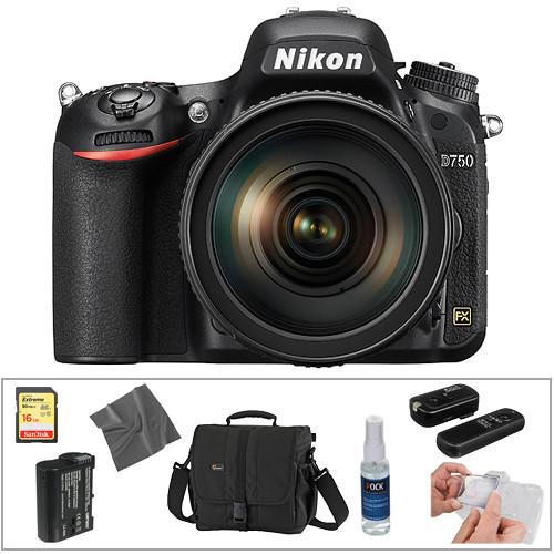 Nikon D750 DSLR Camera with 24-120mm Lens Basic Kit