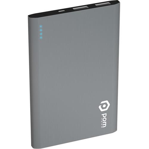 POM GEAR Matrix Flat Metal 4400mAh Power Bank (Black)