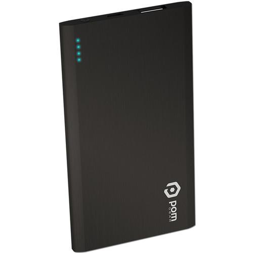 POM GEAR Matrix Flat Metal 4400mAh Power Bank (Black)