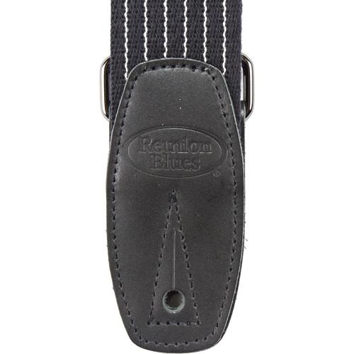 Reunion Blues Merino Wool Guitar Strap (Black Pinstripe), Reunion, Blues, Merino, Wool, Guitar, Strap, Black, Pinstripe,