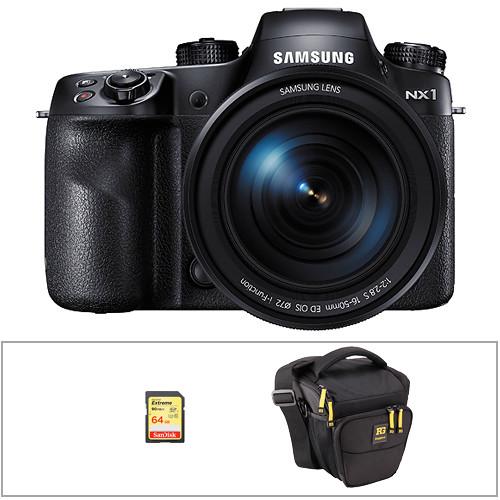 Samsung NX1 Mirrorless Digital Camera Body with Accessories Kit