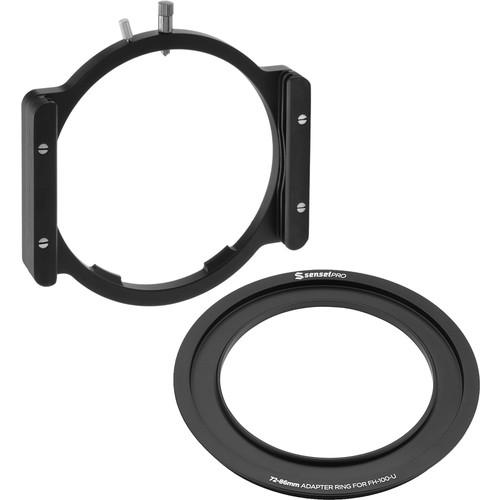 Sensei 100mm Aluminum Universal Filter Holder and 72mm Adapter, Sensei, 100mm, Aluminum, Universal, Filter, Holder, 72mm, Adapter