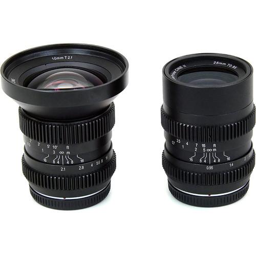 SLR Magic 12mm T1.6 Cine and 25mm T0.95 HyperPrime Cine II Lens