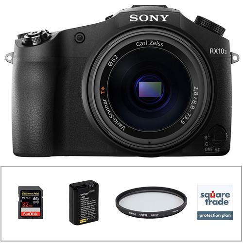 Sony Cyber-shot DSC-RX10 II Digital Camera and Microphone Kit, Sony, Cyber-shot, DSC-RX10, II, Digital, Camera, Microphone, Kit