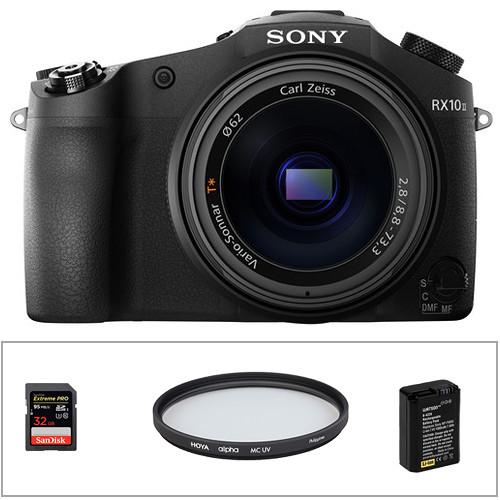 Sony Cyber-shot DSC-RX10 II Digital Camera and Microphone Kit