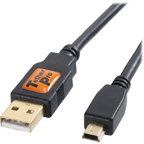 Tether Tools TetherPro USB 2.0 Type-A to 5-Pin Mini-USB CU5402, Tether, Tools, TetherPro, USB, 2.0, Type-A, to, 5-Pin, Mini-USB, CU5402