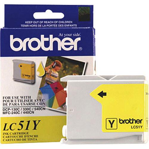 Brother LC51Y Innobella Yellow Ink Cartridge LC51Y, Brother, LC51Y, Innobella, Yellow, Ink, Cartridge, LC51Y,