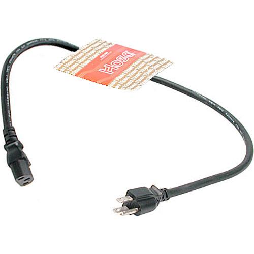 Hosa Technology Black Extension Cable w/ IEC Female - 3' PWC-403