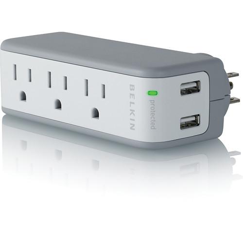 Belkin Mini Surge Protector with USB Charger BZ103050QTVL, Belkin, Mini, Surge, Protector, with, USB, Charger, BZ103050QTVL,
