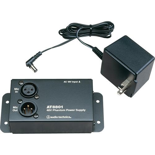 Audio-Technica AT8801 Single Phantom Power Supply AT8801, Audio-Technica, AT8801, Single, Phantom, Power, Supply, AT8801,