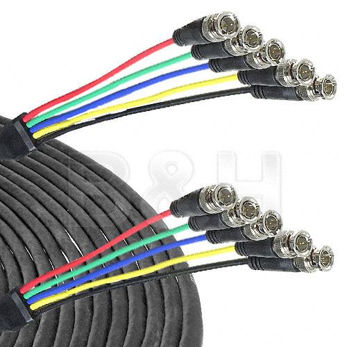 Canare 5-BNC Male to 5-BNC Male Cable - 10' CA5B5B10, Canare, 5-BNC, Male, to, 5-BNC, Male, Cable, 10', CA5B5B10,