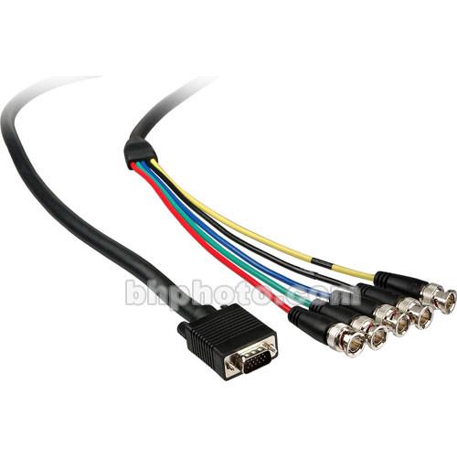 Comprehensive VGA 15-pin (HD15) Male to 5 BNC VGA15P-5BP-6HR