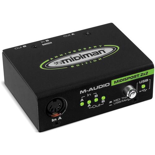M-Audio MIDISport - 2-In/2-Out USB MIDI Interface 99005253700, M-Audio, MIDISport, 2-In/2-Out, USB, MIDI, Interface, 99005253700