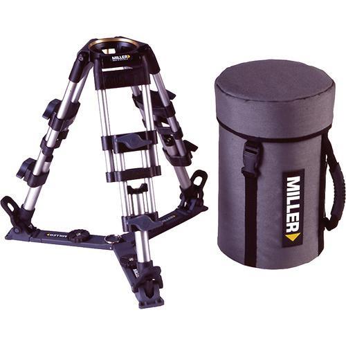 Miller Baby Aluminum 2-Stage Tripod Legs (100mm Bowl) 455, Miller, Baby, Aluminum, 2-Stage, Tripod, Legs, 100mm, Bowl, 455,