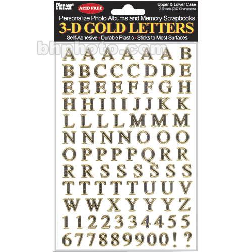 Pioneer Photo Albums 3DL-G Gold Letters Stickers 3DLG, Pioneer, Albums, 3DL-G, Gold, Letters, Stickers, 3DLG,
