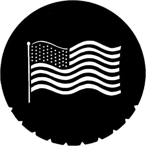 Rosco Steel Gobo #7122 - Waving U.S. Flag - Size B 250771220860, Rosco, Steel, Gobo, #7122, Waving, U.S., Flag, Size, B, 250771220860