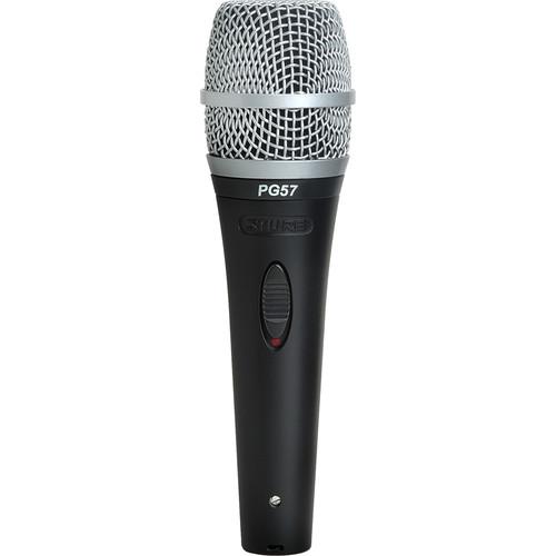 Shure PG57-XLR Cardioid Dynamic Instrument Microphone PG57-XLR, Shure, PG57-XLR, Cardioid, Dynamic, Instrument, Microphone, PG57-XLR