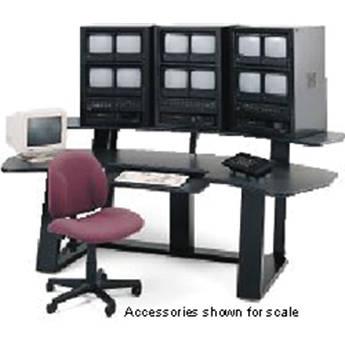 Winsted  Monitoring Desk with Riser (Black) E4685