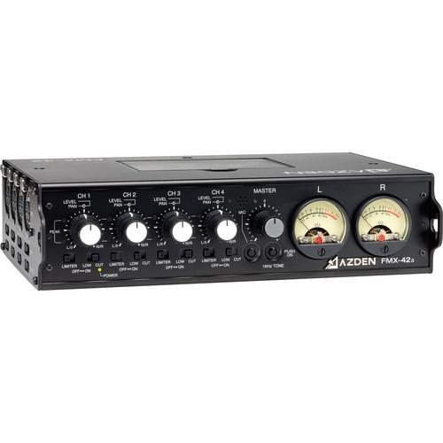 Azden FMX-42a 4-Channel Microphone Field Mixer FMX-42A