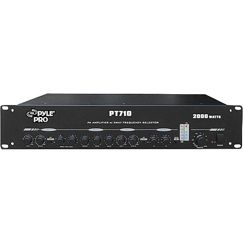 Pyle Pro PT710 Rackmount 3-Channel Mixer/Amplifier PT710, Pyle, Pro, PT710, Rackmount, 3-Channel, Mixer/Amplifier, PT710,