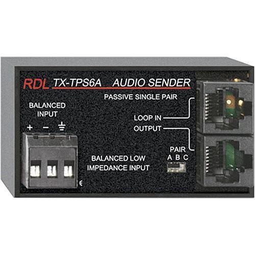 RDL TX-TPS6A Active Single-Pair Sender - Twisted Pair TX-TPS6A, RDL, TX-TPS6A, Active, Single-Pair, Sender, Twisted, Pair, TX-TPS6A