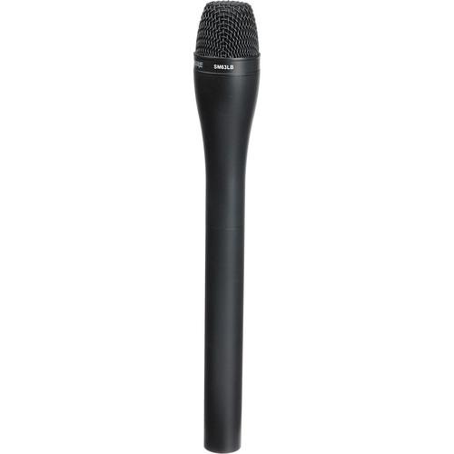 Shure SM63LB - Omni Dynamic Mic with Long Handle (Black) SM63LB