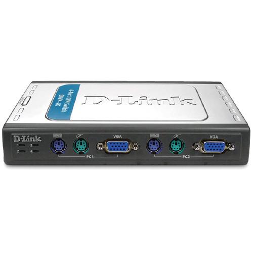 D-Link  DKVM-4K 4-Port PS/2 KVM Switch DKVM-4K, D-Link, DKVM-4K, 4-Port, PS/2, KVM, Switch, DKVM-4K, Video